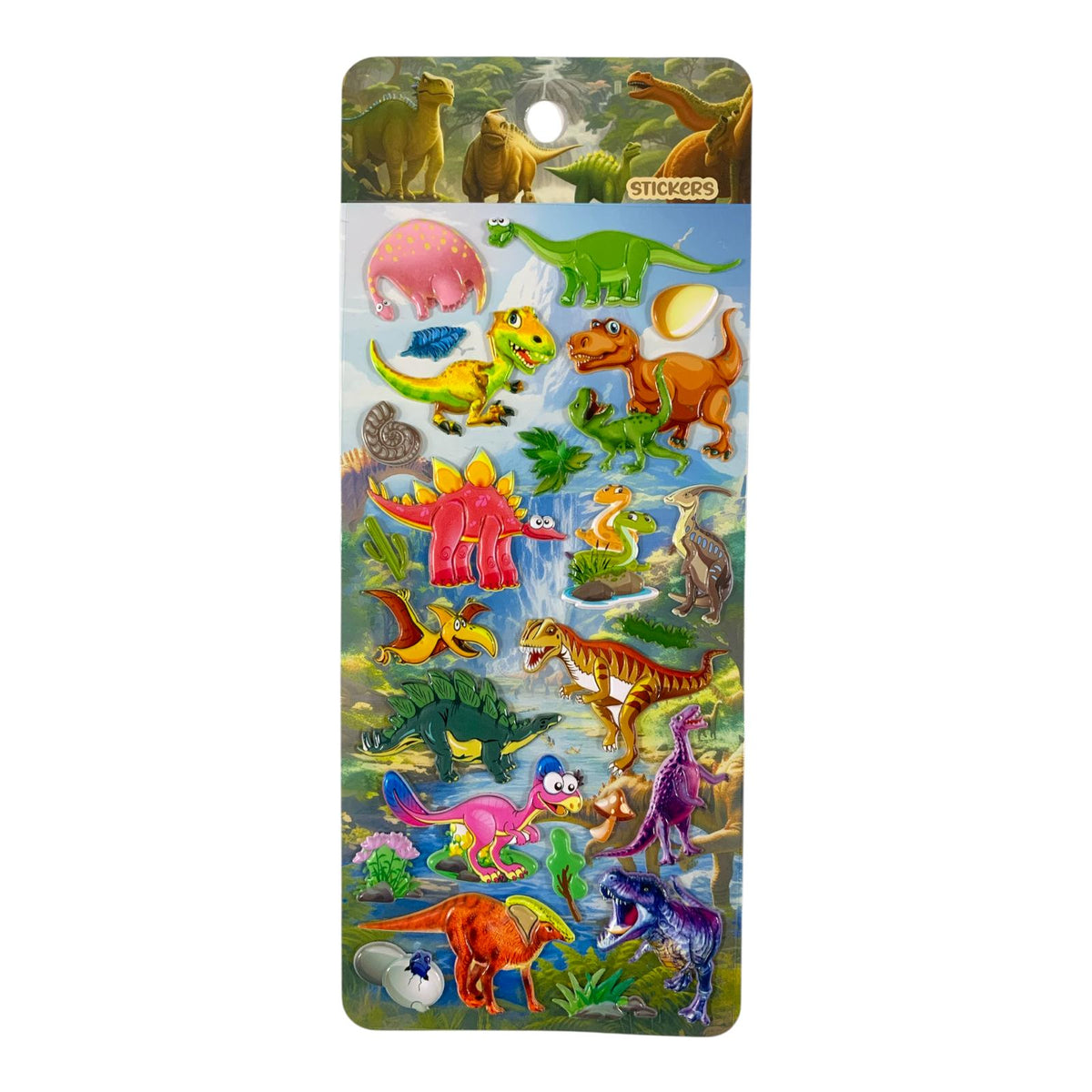 ملصقات بارزة اي اند تي ديناصورات #1 || A&T Embossed Stickers Dinosaurs #1