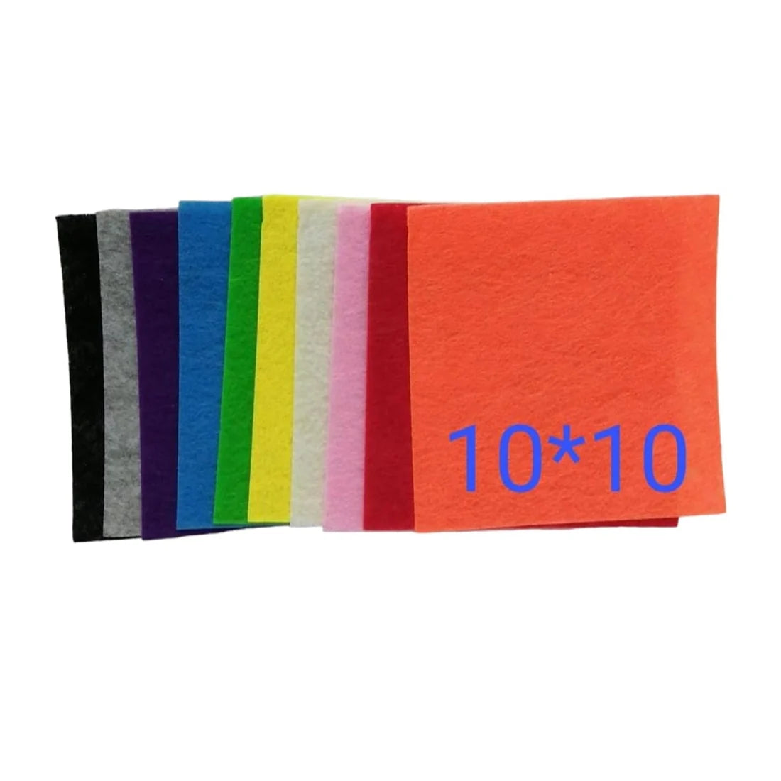 مجموعة أقمشة لباد 10 ألوان 10 × 10