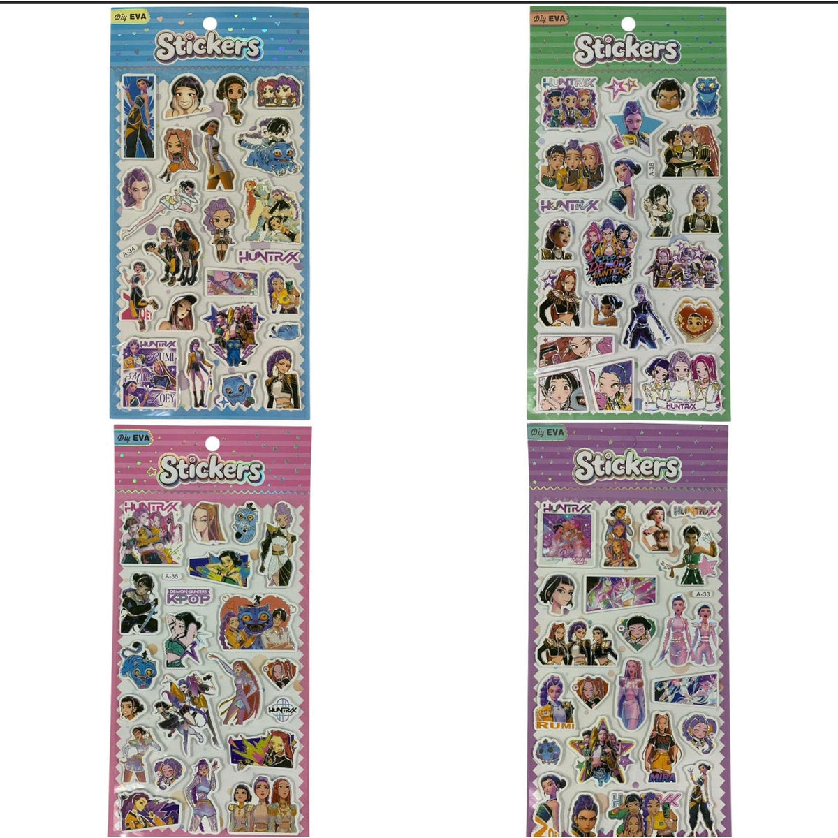 ملصقات كي بوب ديمون هنتر موديلات متنوعة || Kpop Demon Hunter Stickers Assorted Models
