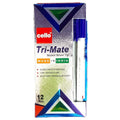 Cello Tri-Mate 12 Blue Pens