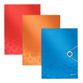 Lietz Flat File Folder with Elastic Bands A4 Single Pocket Single Divider Assorted Colors || ملف ليتز مسطح بأربطة مطاطية، مقاس A4، جيب واحد، فاصل واحد، ألوان متنوعة