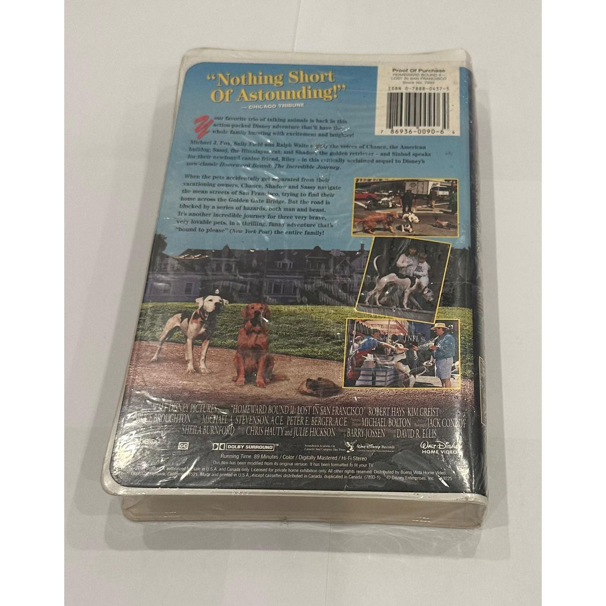 Disney VHS - Homeward Bound II: Lost in San Francisco || شريط ديزني VHS - هوموارد باوند 2: لوست إن سان فرانسيسكو