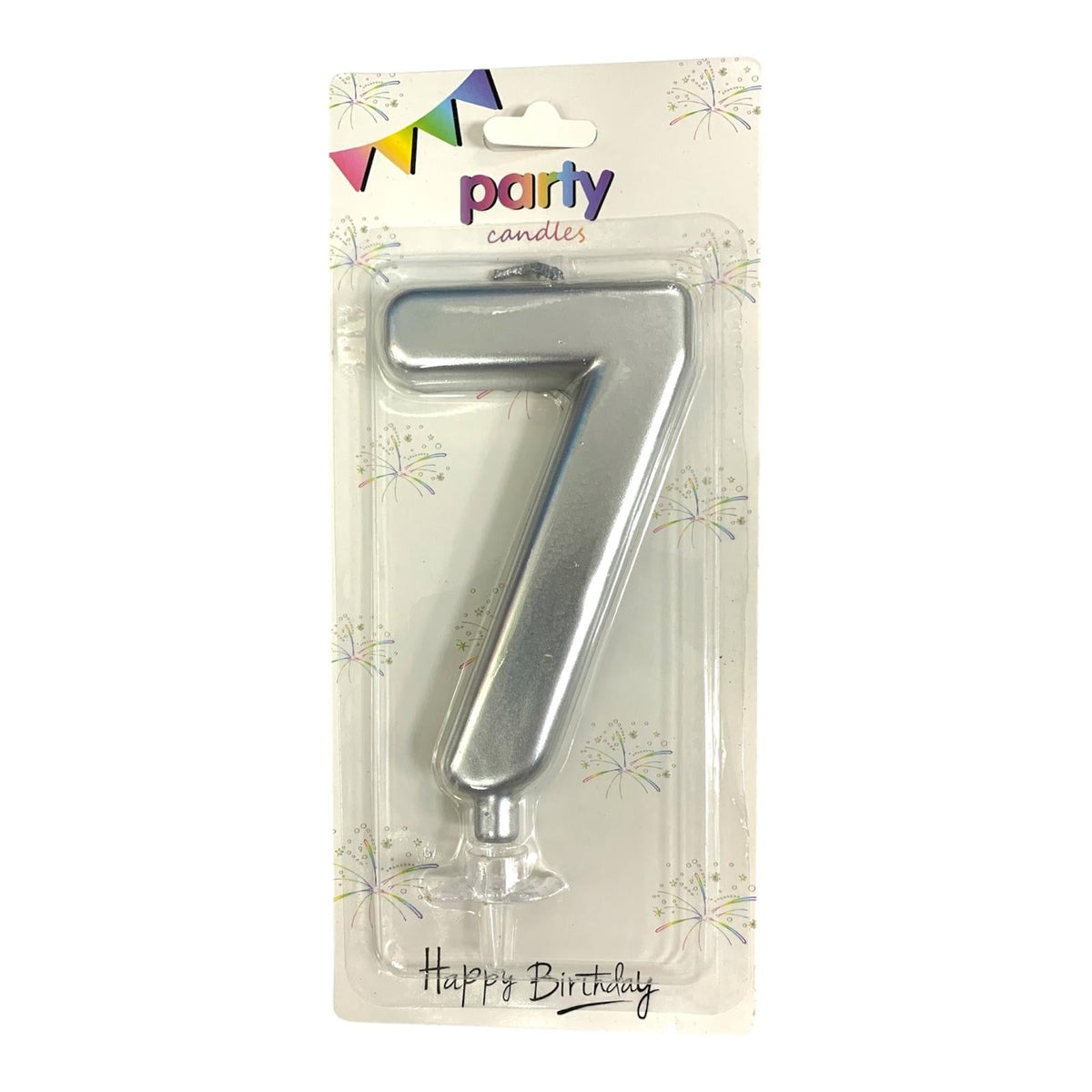 Birthday Candles Silver Color from 0-9 || شموع اعياد ميلاد لون فضي من ٠-٩