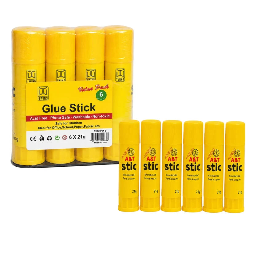 A&T Glue Stic Offer 6 Pcs 21 g