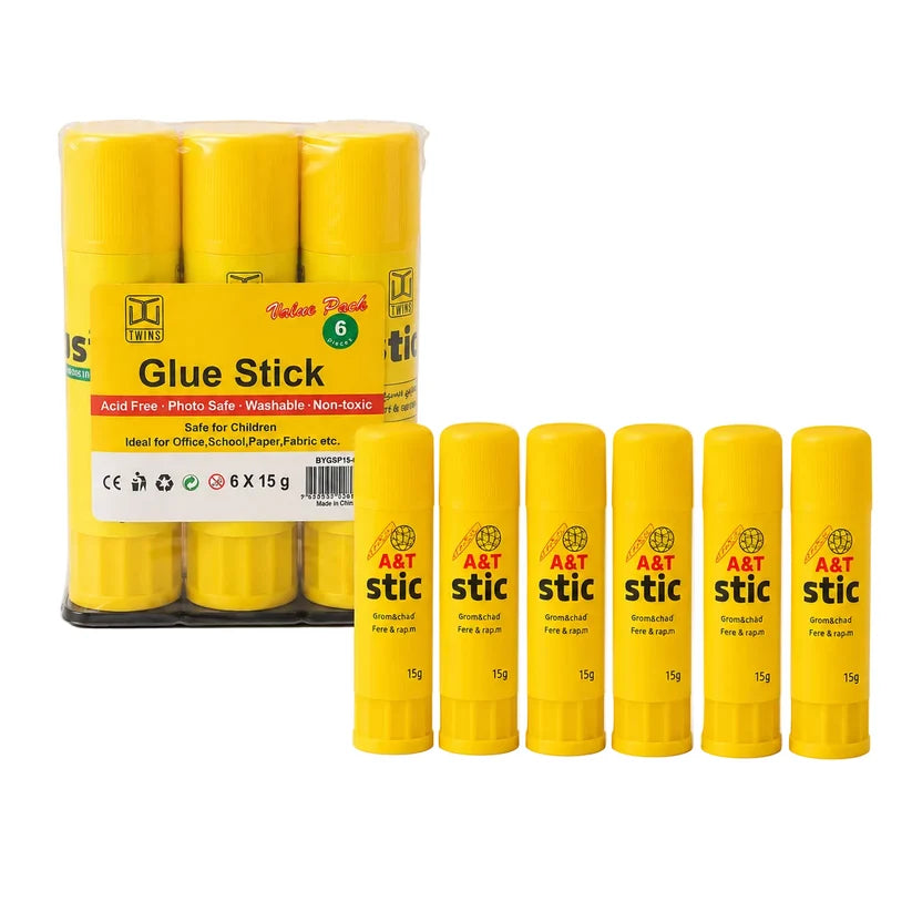 A&T Glue Stic Offer 6 Pcs 15 g
