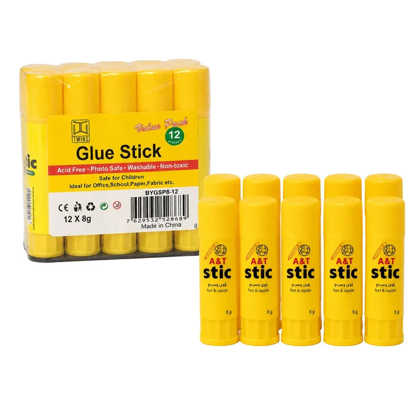 A&T Glue Stic Offer 12 Pcs 8 g