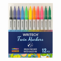 أقلام تلوين رايتيك برأسين 12 لوناً || Writech Twin Markers 12 Colors