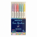 Writech Twin Markers 6 Pastel Colors || الوان رايتيك راسين عدد 6 لون باستيل