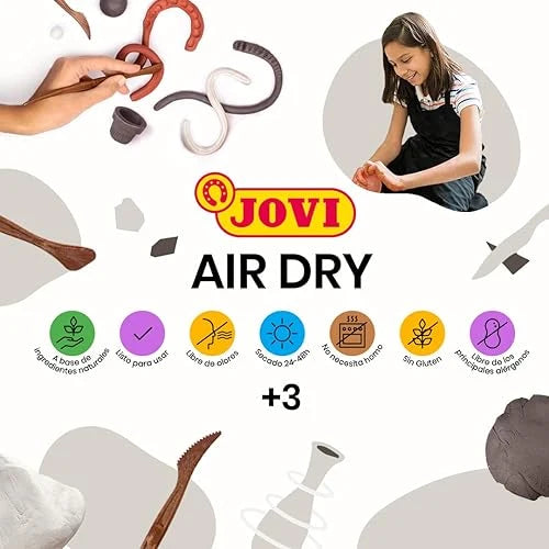Jovi Air Dry Clay Pure White Modeling Clay 500 gram