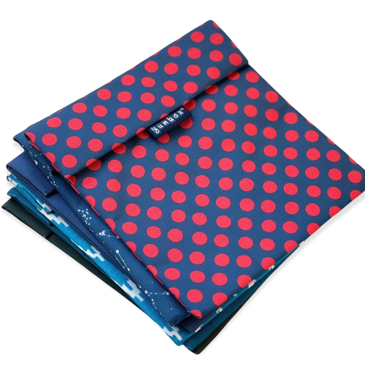 Yumbox Reusable Sandwich & Snack Baggies - Zesty Polka Dots || أكياس يامبوكس قابلة لإعادة الاستخدام للسندويتش والوجبات الخفيفة - زيستي بولكا دوت