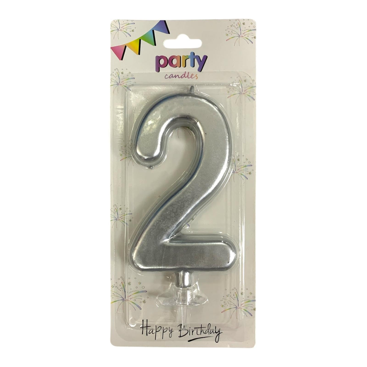 Birthday Candles Silver Color from 0-9 || شموع اعياد ميلاد لون فضي من ٠-٩