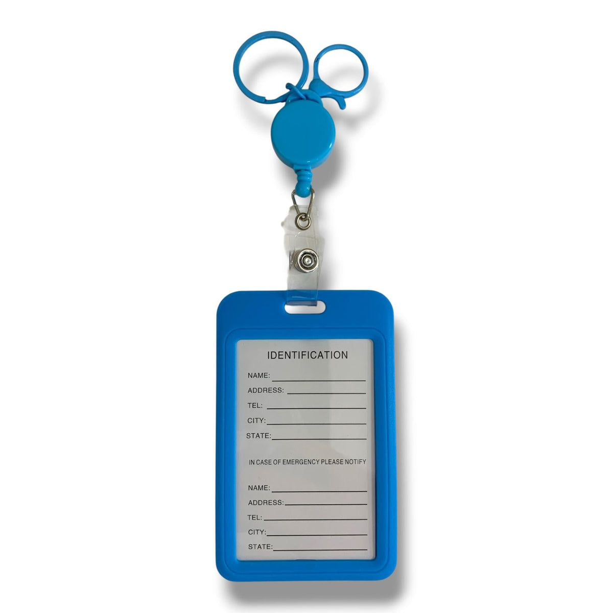 حامل هوية طولي مع سلك سحاب || Vertical ID Holder Retractable