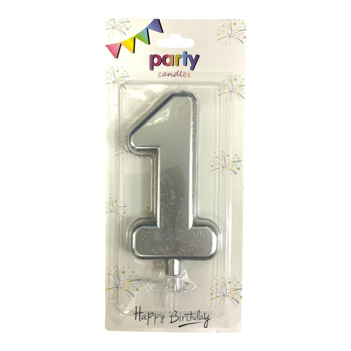 Birthday Candles Silver Color from 0-9 || شموع اعياد ميلاد لون فضي من ٠-٩