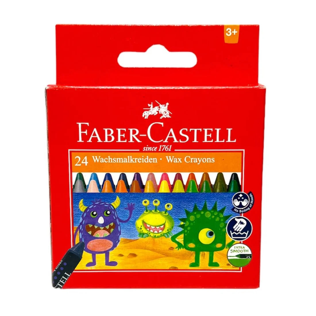 Faber Castell Wax Crayons 24 Colors