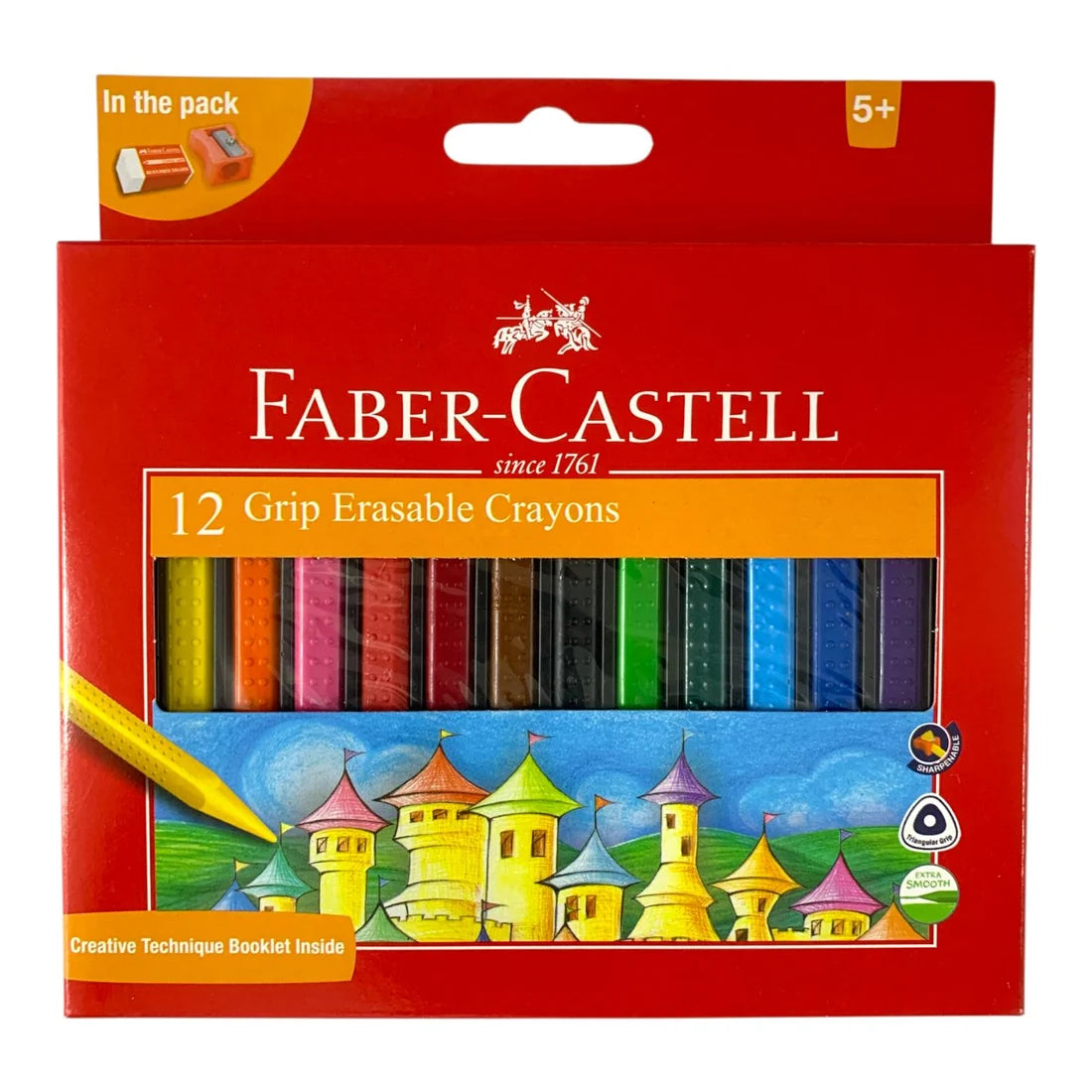 Faber Castell 12 Grip Erasable Crayons