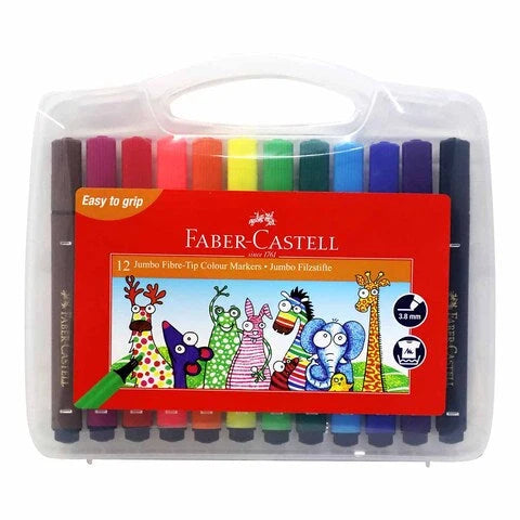 Faber Castell Colour Markers Jumbo 12 Pieces