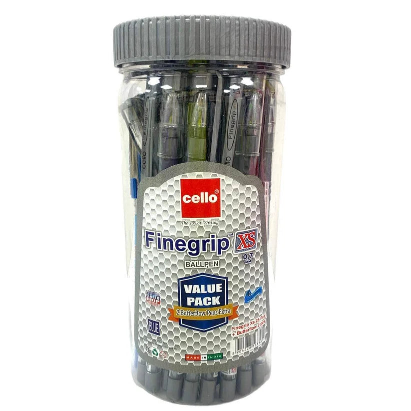 Cello Fingergrip XS Value Pack 25 Blue Pens