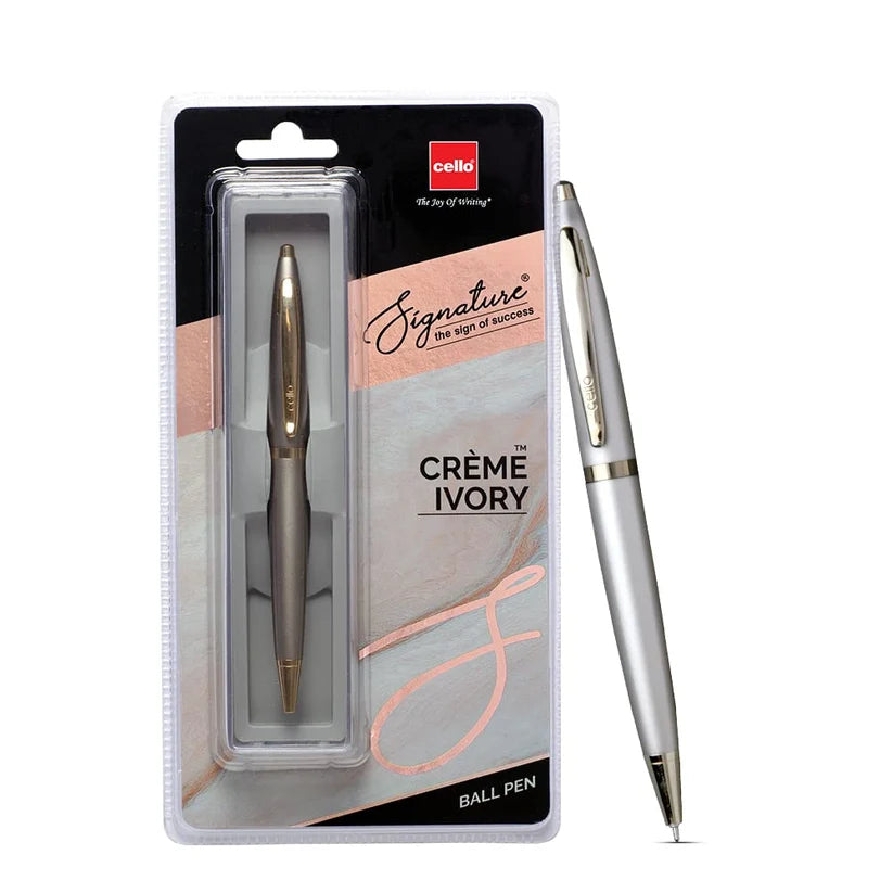 Cello Signature Creme Ivory Ball Pen