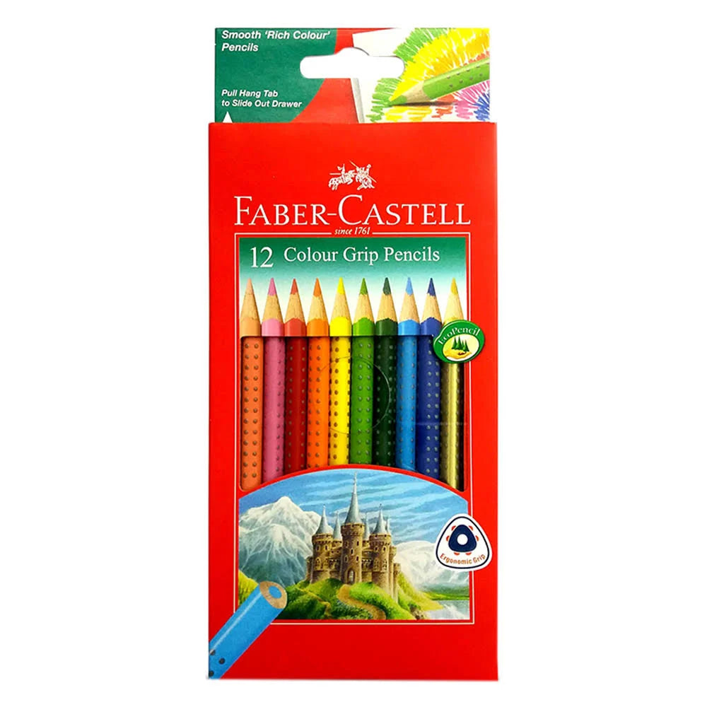 Faber Castell 12 Tri Grip Colored Pencils
