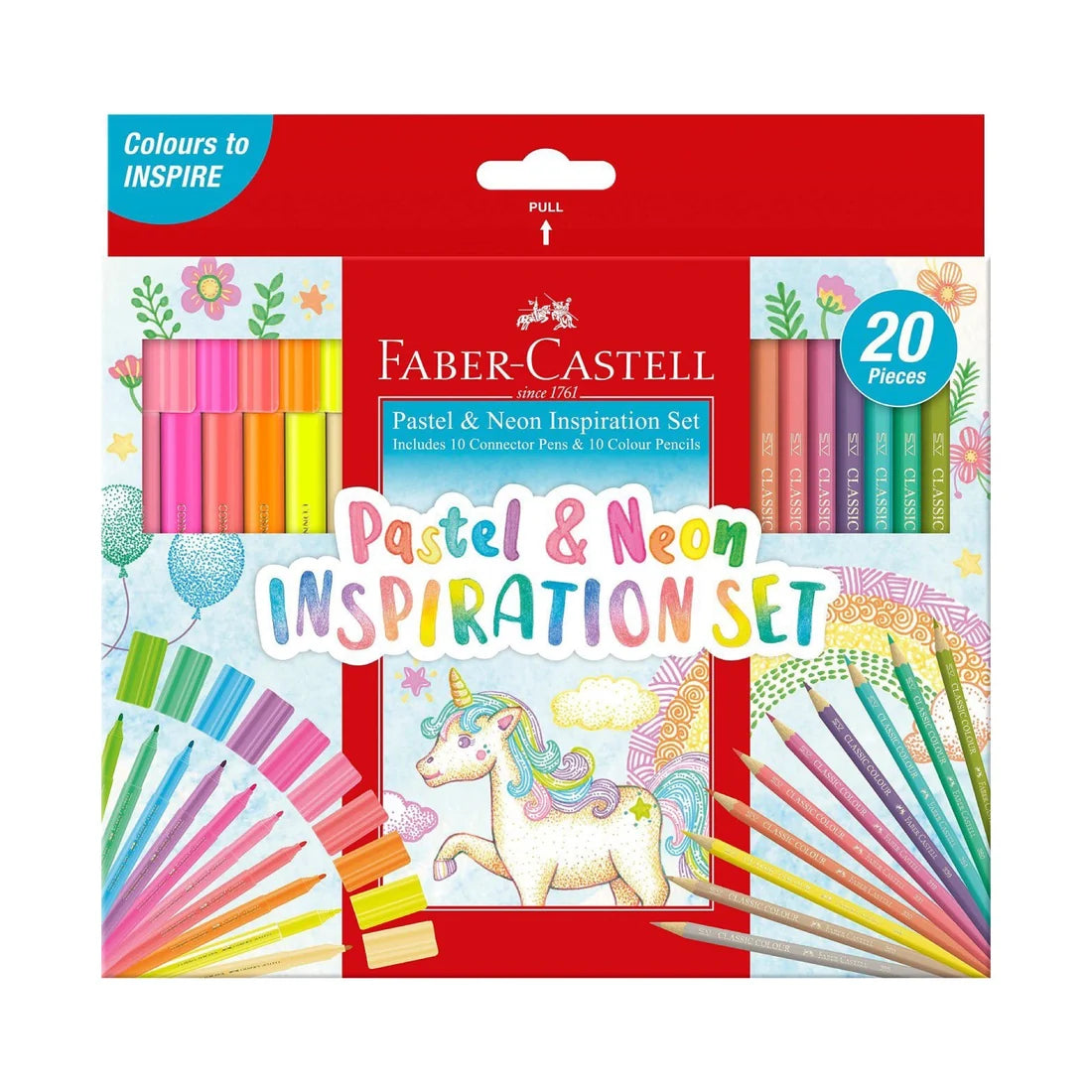 Faber Castell Pastel and Neon Set 20 Pcs