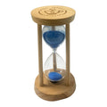A&T Blue Wooden Sand Timer for Tea 5-Minute Hourglass || ساعة رملية خشبية زرقاء من A&T لتحضير الشاي لمدة 5 دقائق