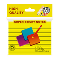 A&T Lined Super Sticky Notes 4x3 || ورق ملاحظات بوست ات ستيكي نوت فسفوري 3*4