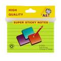 A&T Lined Super Sticky Notes 5x3 || ورق ملاحظات لاصق سوبر مسطر 5×3