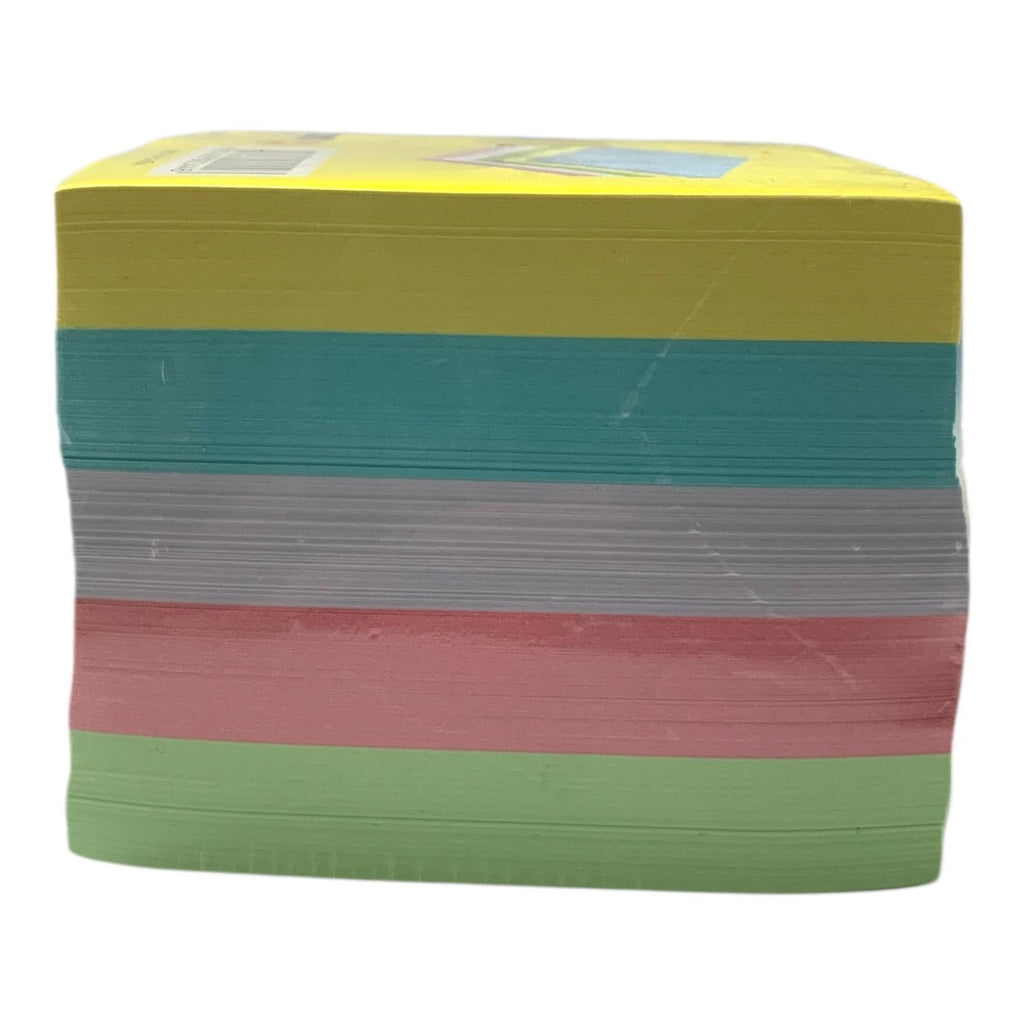 A&T Pastel Notes 750 Pages 85mm || ورق ملاحظات مربع اي اند تي 750 ورقة باستيل 85 مم