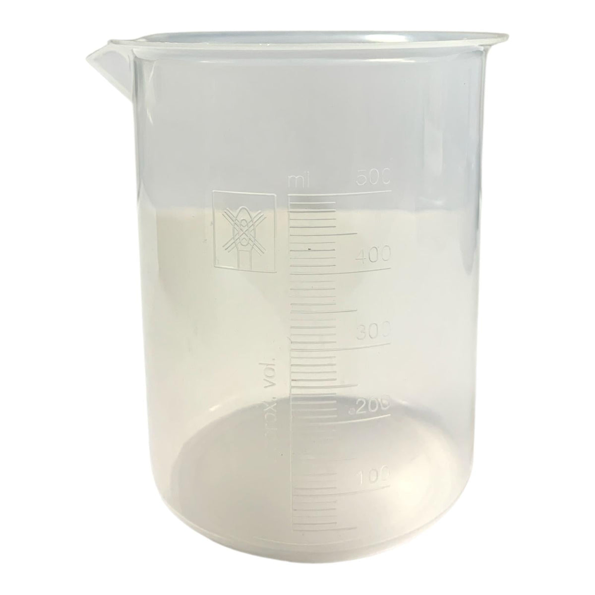 500ml Plastic Measuring Beaker with Spout || كوب قياس بلاستيكي بسعة 500 مل مزود بفوهة