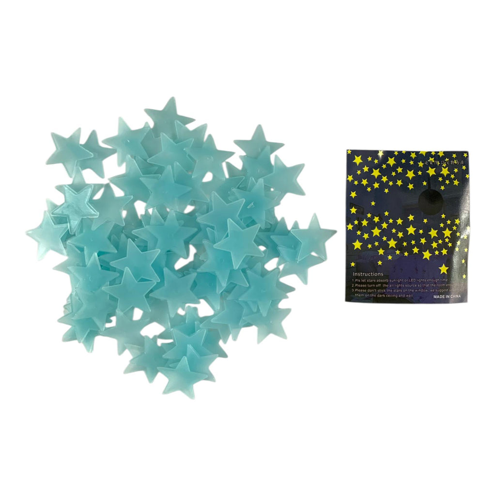 A&T Glow in The Dark Stars Blue || نجوم A&T مضيئة في الظلام باللون الأزرق