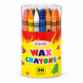 أقلام تلوين شمعية من إيه آند تي كولور مي، 36 لوناً || A&T Color Me Wax Crayons 36 Colors