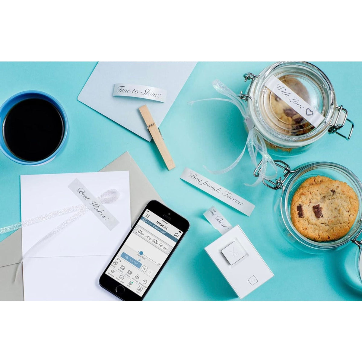 KING JIM TEPRA Lite Portable Thermal Label Printer from Japan Easily Operated with a Smartphone || طابعات ليبلات الحرارية من التلفون كينج جيم اليابانية