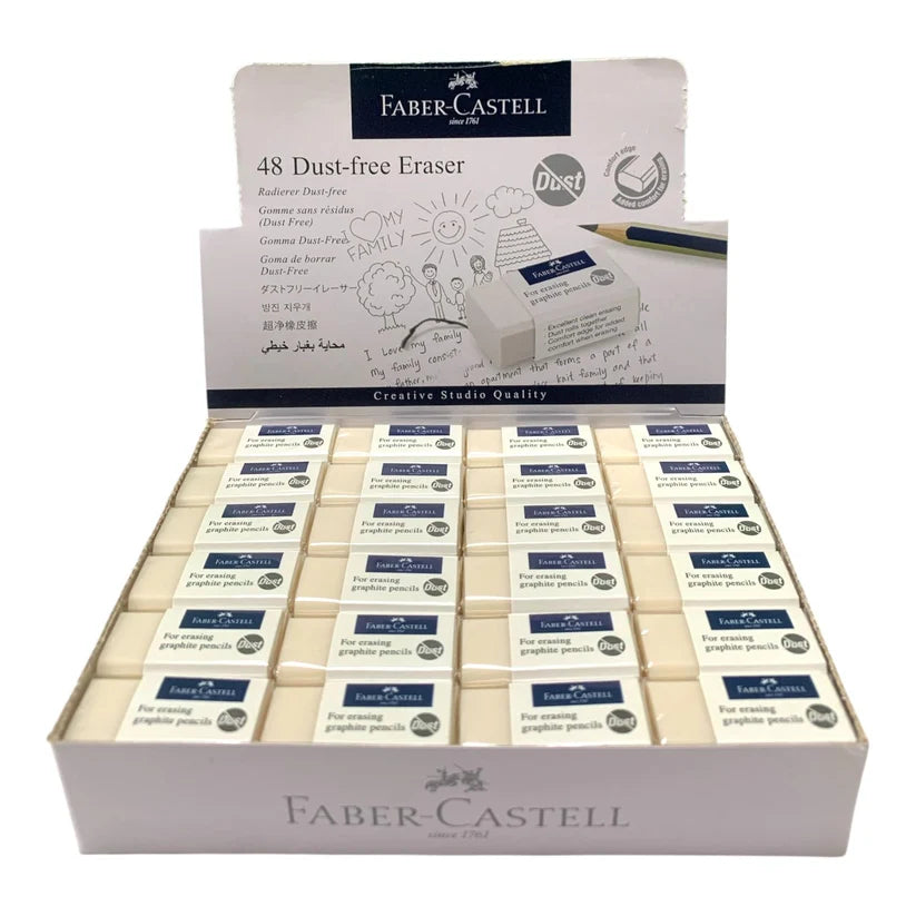 علبة ممحاة كبيرة Faber Castell – 48 قطعة