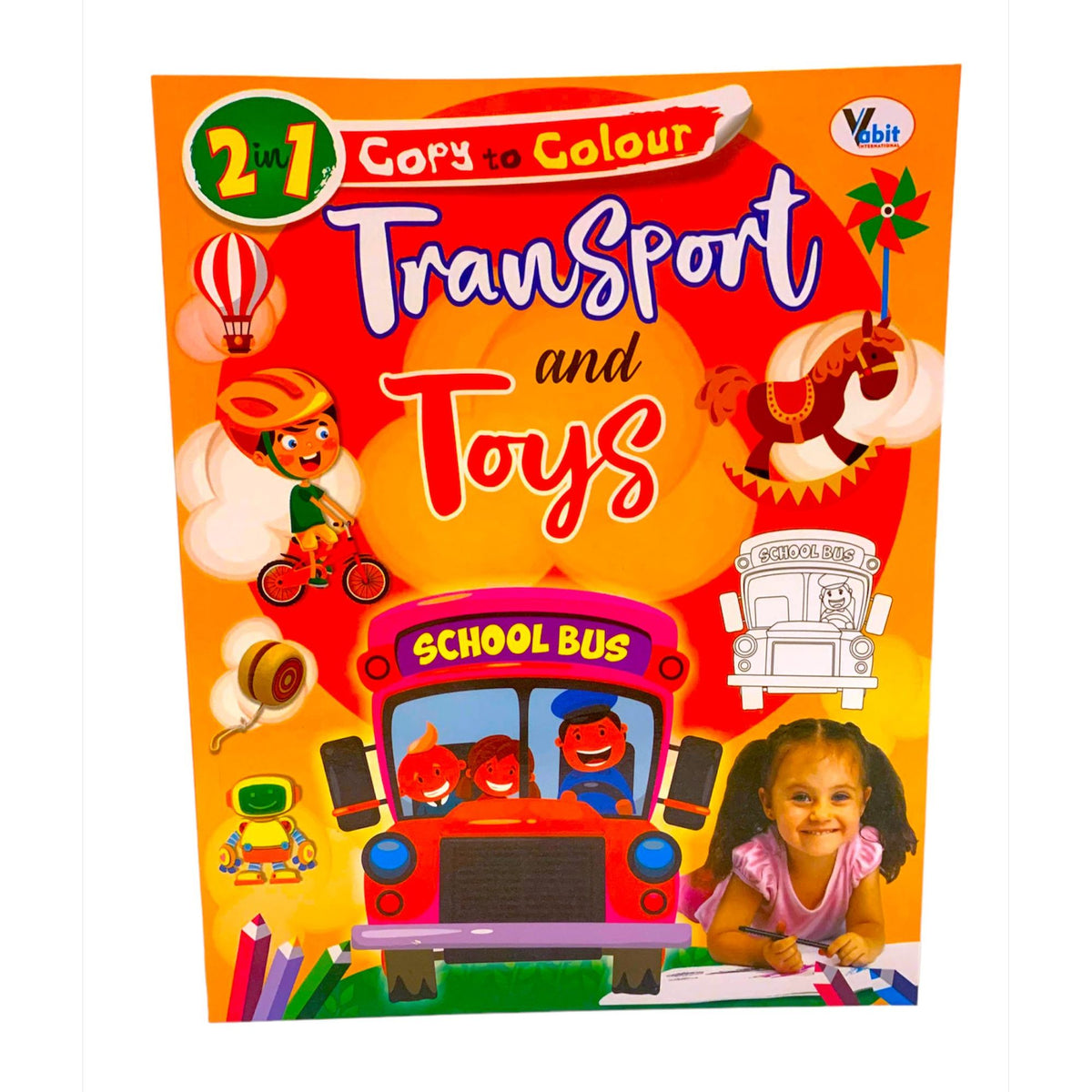 Copy to Color: Transport and Toys || انسخ ولوّن: وسائل النقل والألعاب