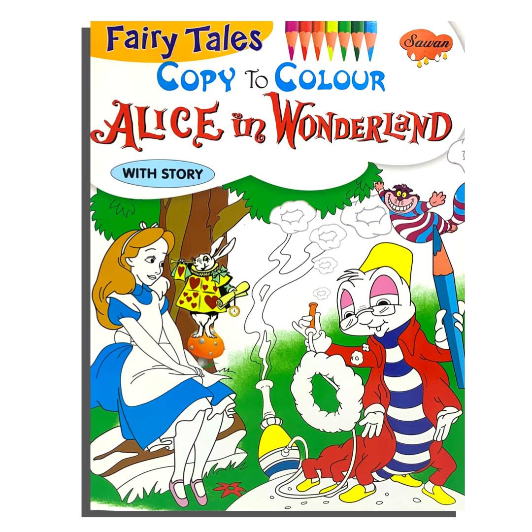 نسخة للتلوين من قصة أليس في بلاد العجائب || Alice in Wonderland Coloring Book