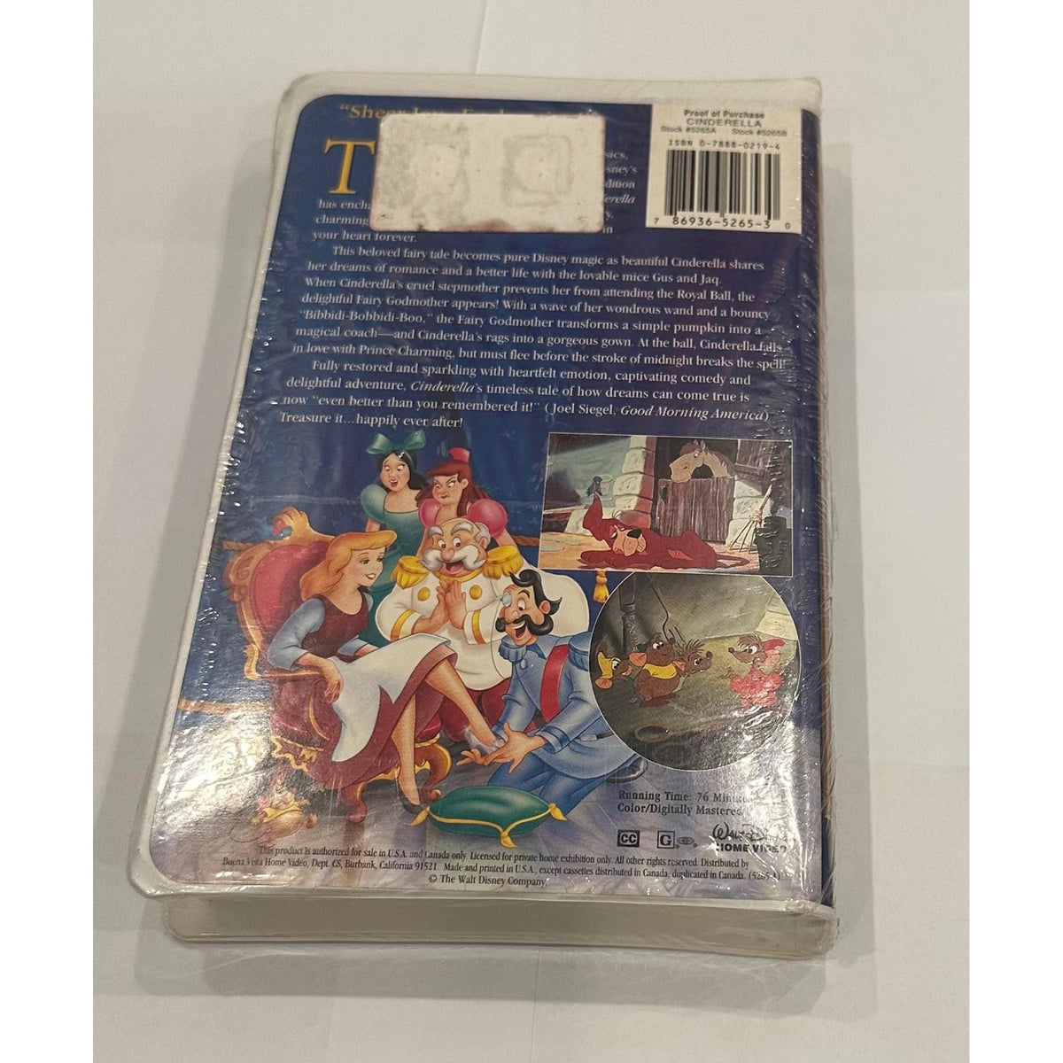 Disney VHS - Cinderella Masterpiece || شريط ديزني VHS - سندريلا ماستربيس