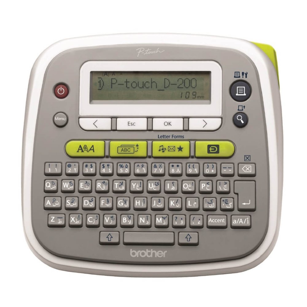 طابعة ملصقات برثر Brother PT-D200AR || طابعة ليبلات برثر عربي د٢٠٠