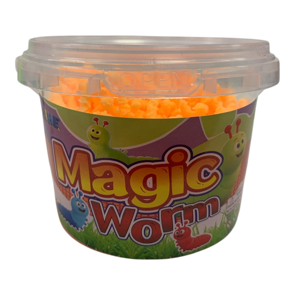 Magic Worm Clay 70g Orange || صلصال سحري على شكل دودة 70 جرام برتقالي