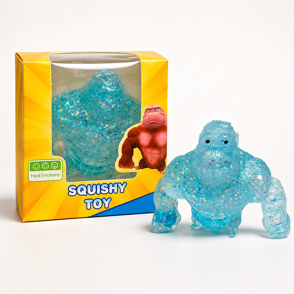 سكوشي غوريلا أزرق || Blue Gorilla Squishy