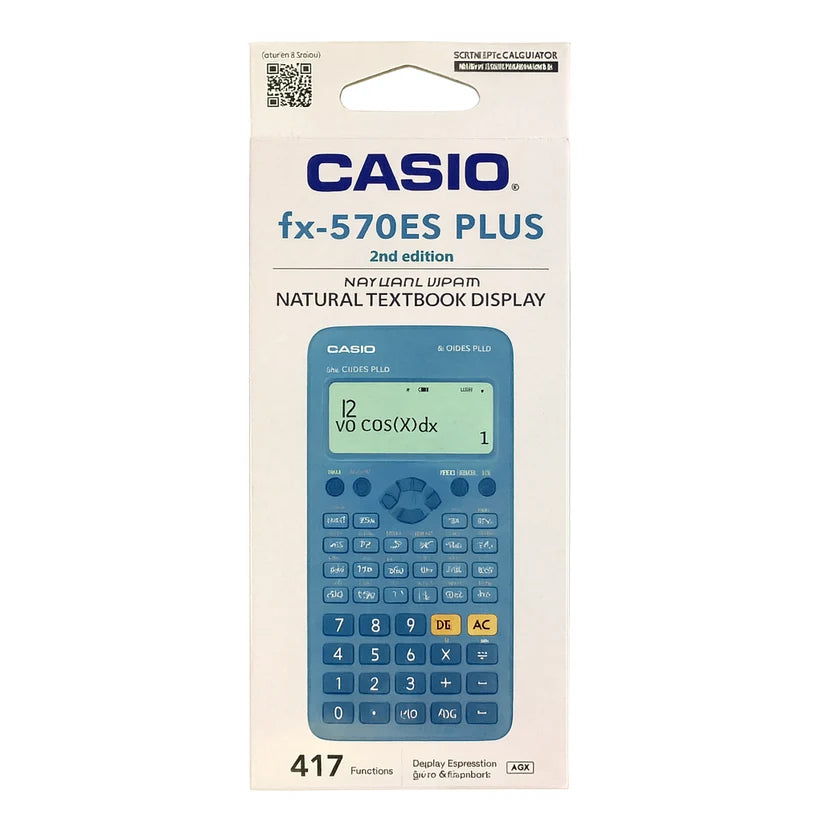 Casio Calculator 570 ES Plus Blue Color