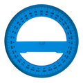 A&T Protractor 360 Degrees Blue Color || منقلة اي اند تي 360 درجة لون أزرق