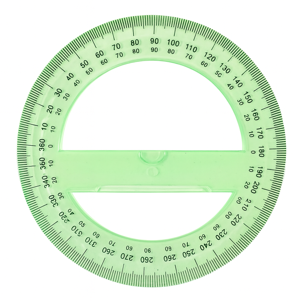 A&T Protractor 360 Degrees Green Color || منقلة A&T 360 درجة لون أخضر