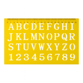 A&T Drawing Set English Letters and Numbers || مساطر فنية ارقام و احرف انجليزي اي اند تي