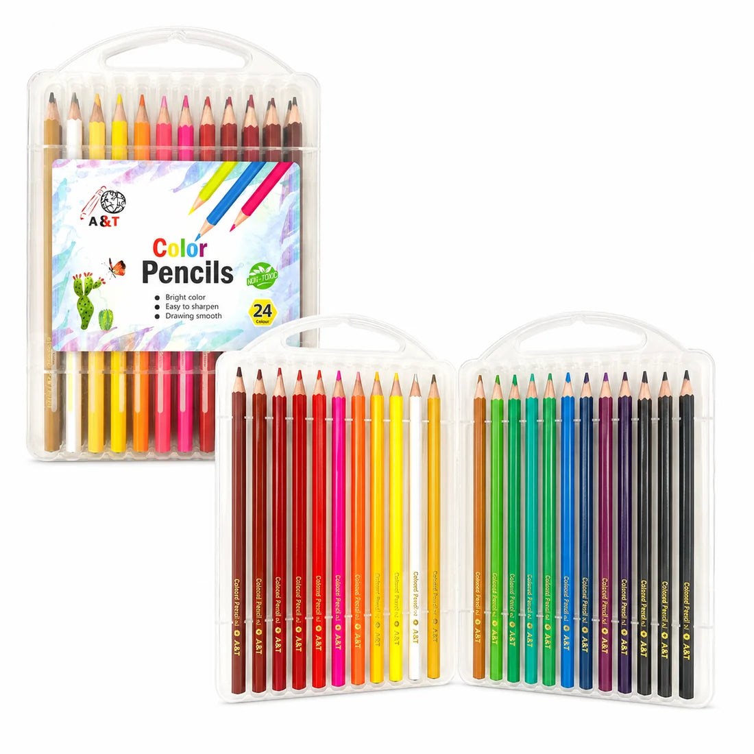 A&T Color Me Colored Pencils 24 Colors