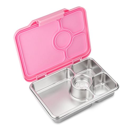 Yumbox Pret Stainless Steel Lunch Box - Versailles Pink || علبة غداء يامبوكس بريت من الستانلس ستيل - لون فيرساي الوردي