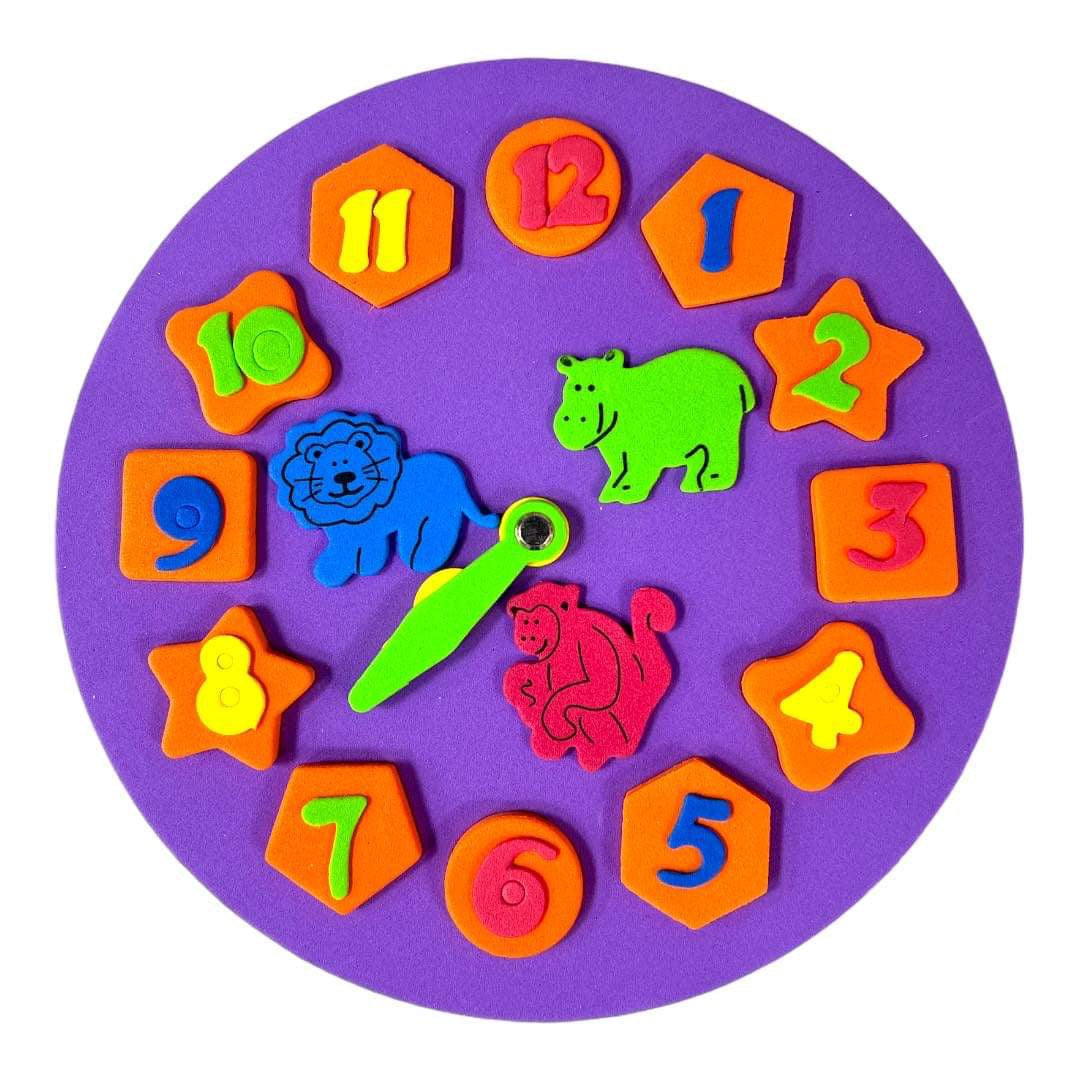 Foam Clock Children Toys || لعبة اطفال ساعة فوم تعليمية
