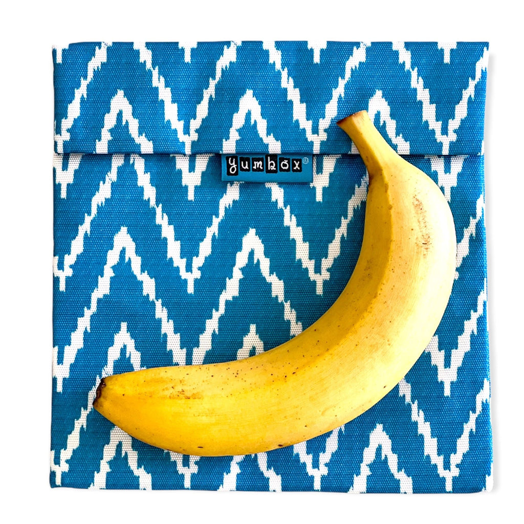 Yumbox Reusable Sandwich & Snack Baggies - Teal Zig Zag || أكياس يامبوكس قابلة لإعادة الاستخدام للسندويتش والوجبات الخفيفة - تيل زيج زاج