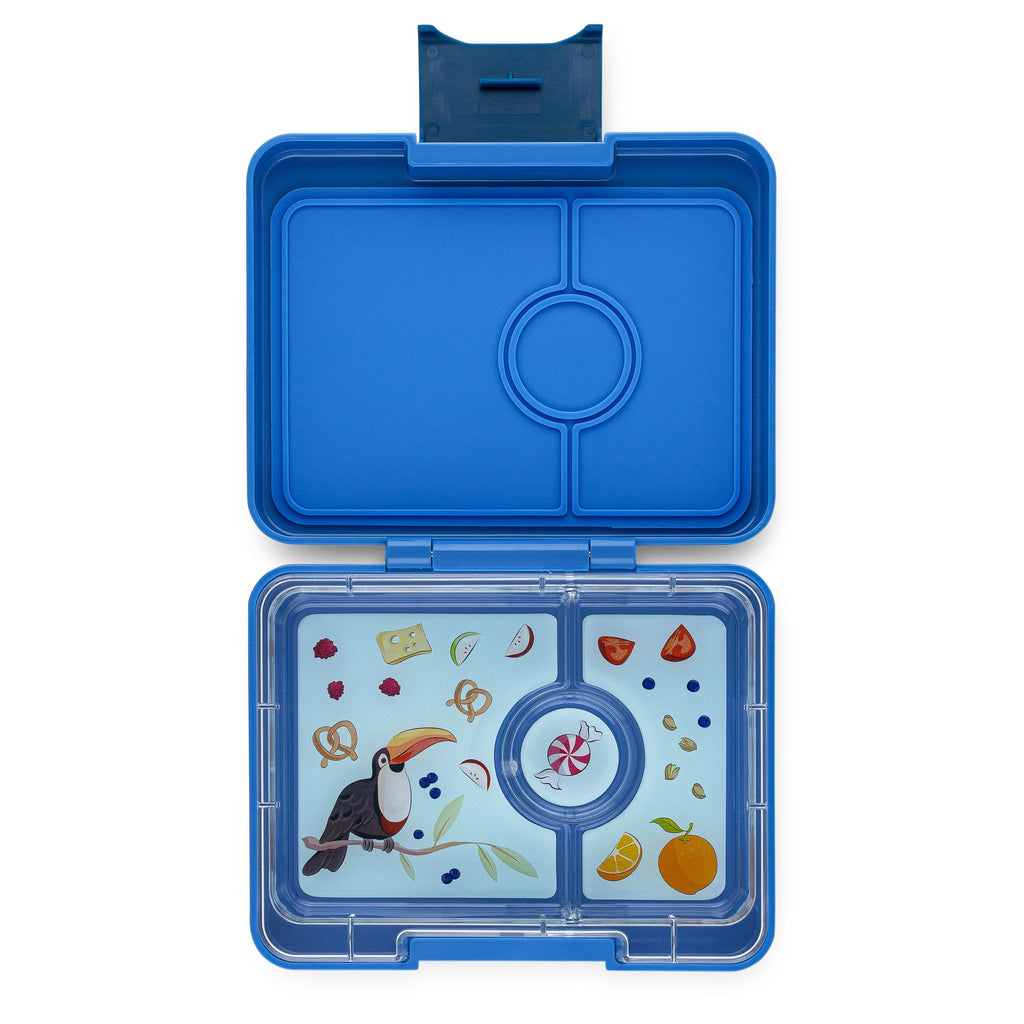 Yumbox Snack Lunch Box - True Blue || علبة غداء يامبوكس سناك - أزرق حقيقي
