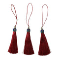 Silk Tassels with Decorative Caps 3-Pack for Art and Crafts #7 || كراكيش ملونة براس حديد 3 قطعة للاشغال اليدوية #7