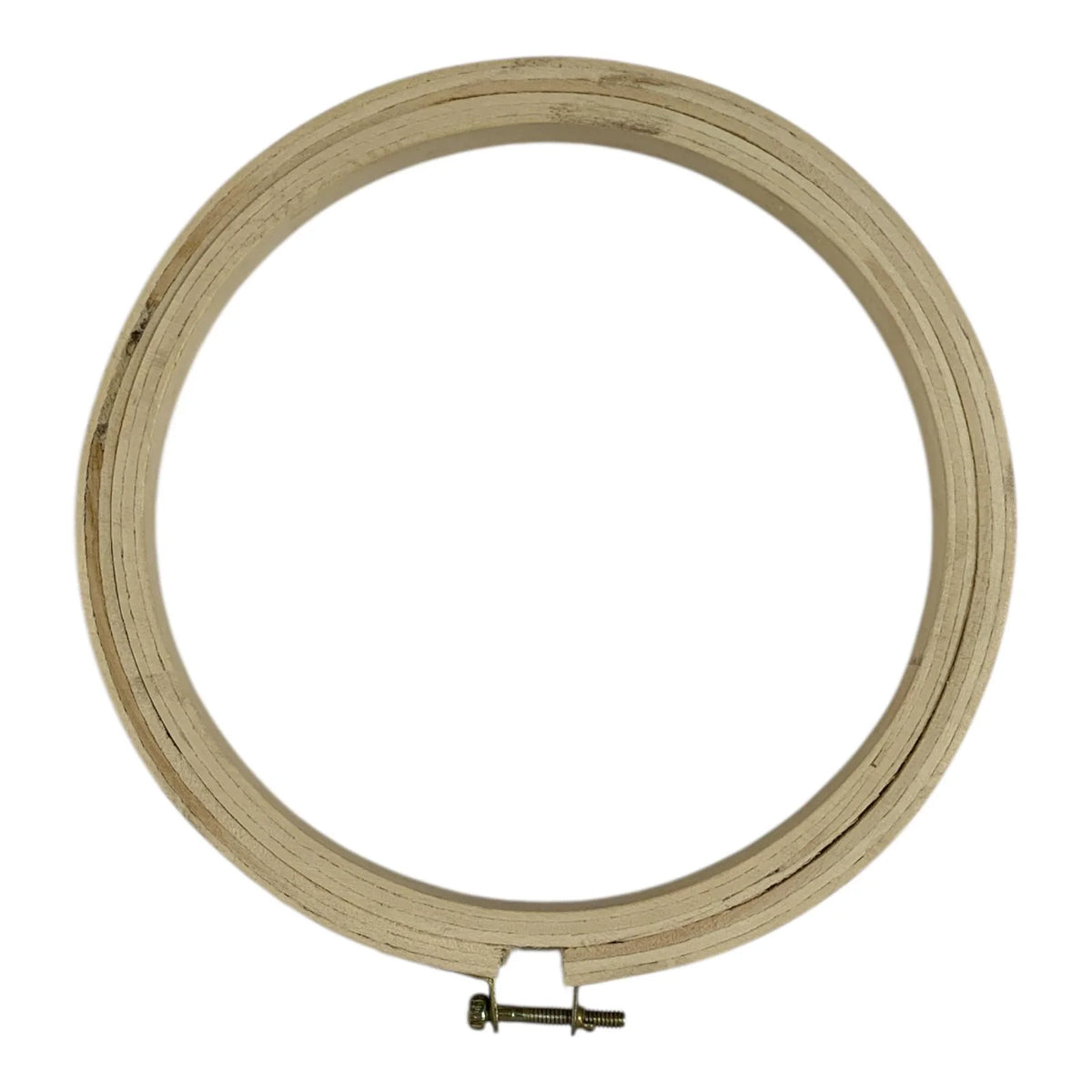 Wooden Embroidery Hoop with Metal Screw 17 cm